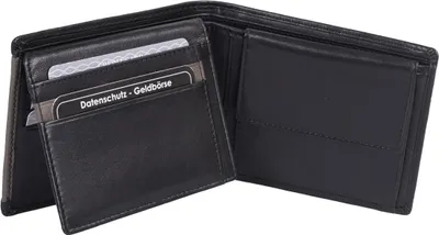 Produktbild von Leder Scheintasche, schwarz grau
