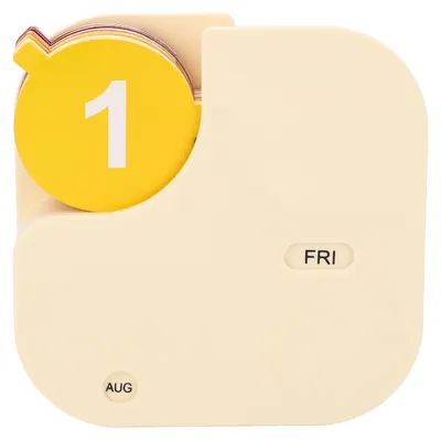 Imagen del producto de Mini-calendario "Cheese Perpetual", un innovador adorno de escritorio para reducir el estrés en la oficina y en casa
