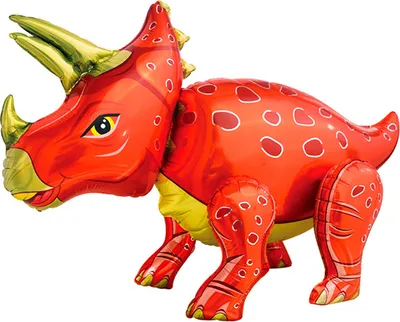 Produktbild von Folienballon 3D Dinosaurier mit beweglichen Beinen, 13 Rot ca. 57,5 x 91 cm