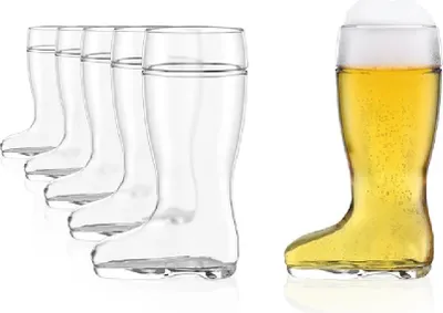 Produktbild von Stölzle Oberglas Bierstiefel 1,0 l 6er Set
