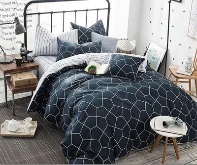 Immagine prodotto di Biancheria da letto moderna reversibile in microfibra