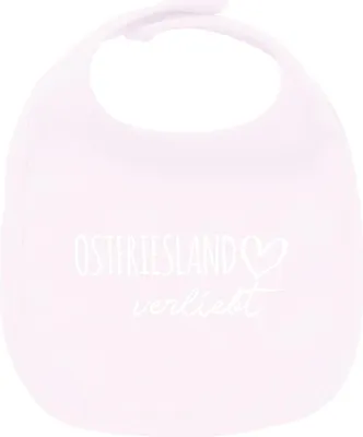 Produktbild von Huuraa Unisex Babylatz Ostfriesland verliebt Geschenk Babypink  Baumwolle Ostfriesland Mitbringsel