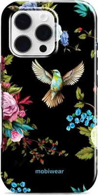 Produktbild von Handyhülle für iPhone 16 Pro, Mobiwear Elite Pro, Nachtkolibri