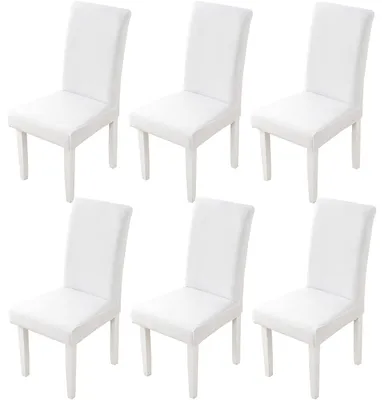 Stuhlhussen 6 Stück dehnbar waschbar modern für Esszimmer