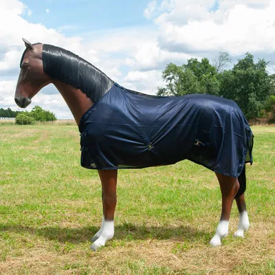 Produktbild von Fliegendecke Fly-Away ohne Halsteil Größe (Pferdedecke) - 125 cm Farbe - Dunkelblau