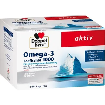 Image de DOPPELHERZ Oméga-3 Huile de poisson de mer 1000 capsules