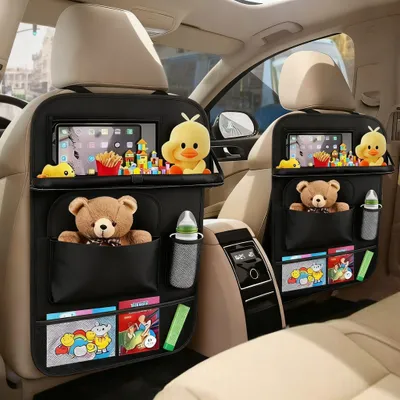 Immagine prodotto di Organizzatore per sedili auto con tavolino pieghevole e spazio contenitivo
