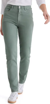 Produktbild von Stooker Women NIZZA DENIM Damen 5-Pocket-Jeans Tapered Fit 44 (Länge 28) chinoise green