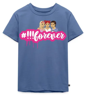 Produktbild von Spreadshirt Die Drei Ausrufezeichen #forever Kinder Premium T-Shirt, 122/128 (6 Jahre), Taubenblau