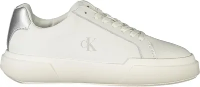 Produktbild von Weißer Damensneaker: Sportlich, stilvoll mit silbernen Details