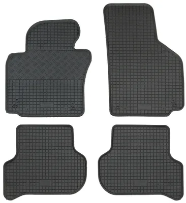 Rigum Gummi Fußmatten Set für VW Golf 5 Typ 1K, Mod. Bj. 10/2003-2/2009, schwarz