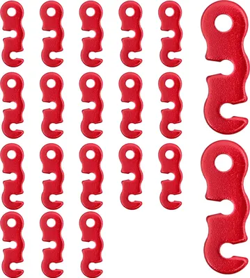 Produktbild von 20/48/80/100 Stück Zeltspanner aus Aluminiumlegierung, strapazierfähig, für Outdoor-Camping, Wandern, Rucksackreisen, Zelt, Windseilschnalle