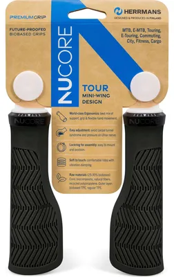 Produktbild von Herrmans Griffe Nucore Tour Wave 130mm, Ø 22mm, schwarz DD47 BL+BR