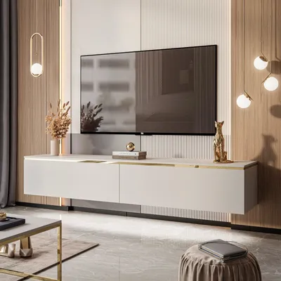 Produktbild von RTV Schrank AURORA Kaschmir mit LED