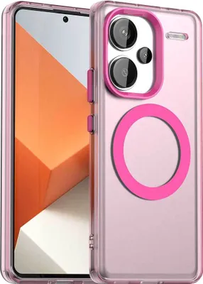 Immagine prodotto di Custodia magnetica per Xiaomi Redmi Note 13 Pro+ 5G, sottile custodia traslucida opaca antiurto Rosso