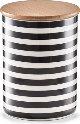 Image de Récipient en céramique STRIPES avec couvercle, 900 ml, ZELLER