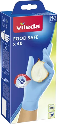 Immagine prodotto di Guanti Vileda Food Safe, 40 pezzi