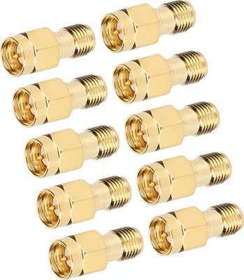 Produktbild von 10ks SMA reverzní adaptér samec na samici Adaptér RF kabelový konektor 50 Ohmů