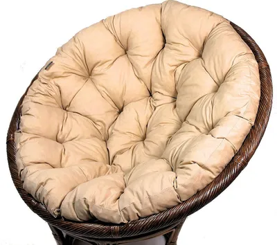 Produktbild von Polster für Papasansessel , Auflage , Ersatzpolster Papasan D 110 cm , Stoff Loneta beige
