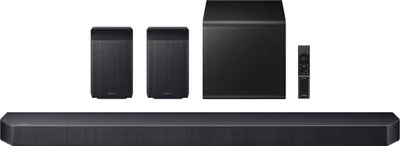 Produktbild von Samsung HW-Q930F/ZF, 9.1.4 Kanäle, 580 W, DTS 5.1, DTS Express, DTS-HD Master Audio, DTS:X, Dolby Atmos, Dolby Digital Plus, Dolby TrueHD, 140 W, Aktiver Subwoofer, Kabellos