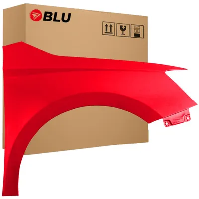 Obrázek produktu pro BLU Blatník náhrada pro Škoda Fabia III 3 NJ3 LF3K Pravý Červená CorridaRot | 2014-2022 | Přední | Lakovaný | Připravený k montáži