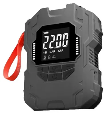 Imagen del producto de Bomba eléctrica, 22 PSI, batería recargable, bomba eléctrica de color gris