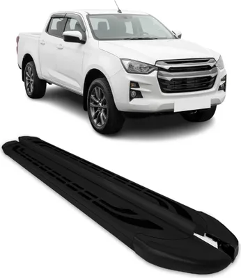 Image de 2019-2025 Isuzu D-max III Marchepieds Latéraux pédale Noir Aluminium 2Pcs