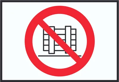Produktbild von Abstellen oder Lagern verboten Symbol Schild A2 Rückseite selbstklebend