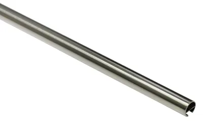 Produktbild von Gardinia Gardinenstange mit Innenlauf I Ø 16 mm Edelstahl-Optik 160 cm, 32231