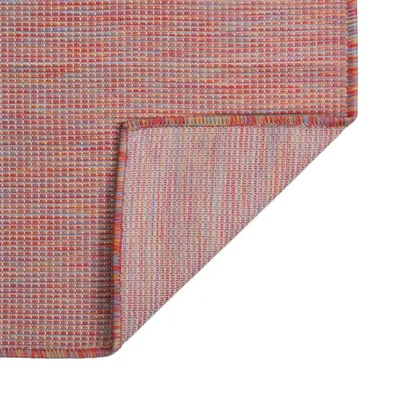 Produktbild von vidaXL Outdoor-Teppich Flachgewebe 100x200 cm Rot