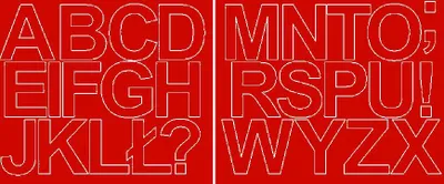 Produktbild von Selbstklebende Buchstabenaufkleber, 6 cm, rot matt