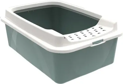 Zdjęcie produktu dla Katzentoilette mit Rand - ROTHO MYPET - BONNIE - 57,2 x 39,3 x 20,9 cm - Grün