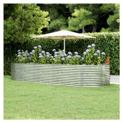 Produktbild von Garten Hochbeet aus pulverbeschichtetem Stahl 367x140x68cm