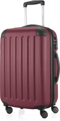 Produktbild von HAUPTSTADTKOFFER - Spree - Handgepäck mit Erweiterung, Koffer auf Rollen, Trolley Flugzeug Hartschalenkoffer Hand Luggage TSA, 55 cm, Cabin Bag max 42 Liter,Dunkelrot