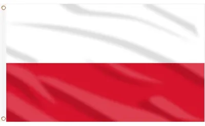 Produktbild von Polen Flagge 90 x 150 cm, 2 Stück, leuchtende Farben, Messing-Ösen, wetterfest