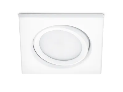 Produktbild von LED Einbaustrahler Decke eckig schwenkbar Weiß matt 5 Watt - Deckenbeleuchtung