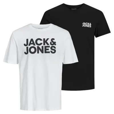 Produktbild von 2er Pack JACK & JONES T-Shirts Logo Tee Crew Neck
