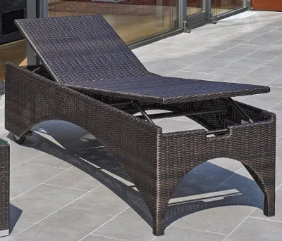 Produktbild von Destiny Gartenliege BOLIVAR HIGH verstellbar 200x71x55cm ohne Auflage, bronze