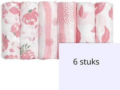 Produktbild von Famanu Spucktücher 6 Stück - 70 cm x 70 cm, aus Baumwolle, saugfähig und atmungsaktiv