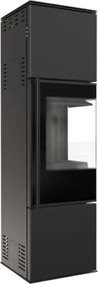 Produktbild von Kaminofen aus Stahl KRATKI REN/M rechts Ø 150 7 kW schwarz Verkleidung mit Türfeder