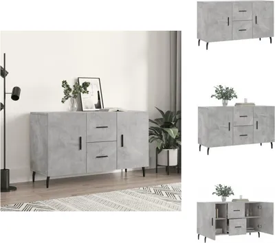 Produktbild von vidaXL Sideboard Betongrau 100x36x60 cm Holzwerkstoff -  Sideboards