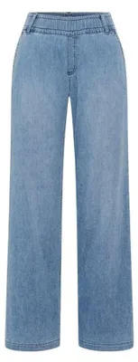 Productafbeelding van BRAX Style Maine: Wijd uitlopende broek in casual denim, model "Schlupfhose" (broek met elastische tailleband)