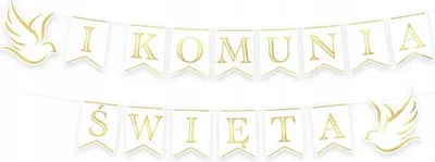 Zdjęcie produktu dla banner komunijny Pierwsza Komunia Święta 250 cm |   127476