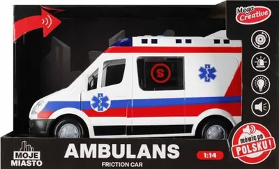 Zdjęcie produktu dla Auto Ambulans Moje Miasto Mega Creative