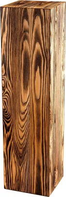 Immagine prodotto di Pilastro decorativo in legno 75x20x20 cm - Pilastro rustico in legno come supporto per lanterna da pavimento o pilastro per fiori - Decorazione a tronco d'albero per il soggiorno - Stabile e durevole
