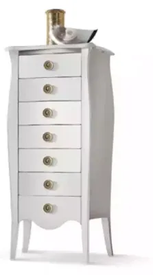 Obrázek produktu pro Komoda Příborník Bílý nábytek z masivu Komody ze zásuvek