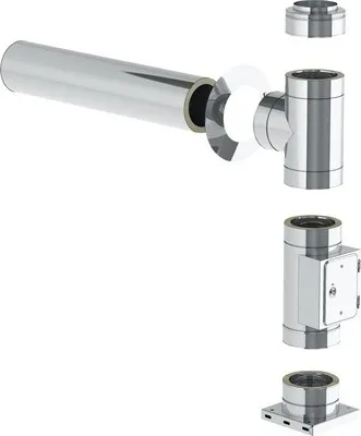 Produktbild von Jeremias DW-ECO Grundset Wandmontage 1000 mm Ø160 mm