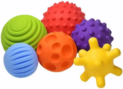 Produktbild von Fancy Baby Sensorik Balls 6-15 Monate Greifball für Babys Multi Texturierte Motorikspielzeug Massagebälle