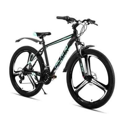 Produktbild von Hiland 26 Zoll Mountainbike für Erwachsene, 3/6 Speichenrad 18 Gang Herren Damen Mountainbike, mit Doppelscheibenbremse, 26 Zoll MTB Aluminiumrahmen