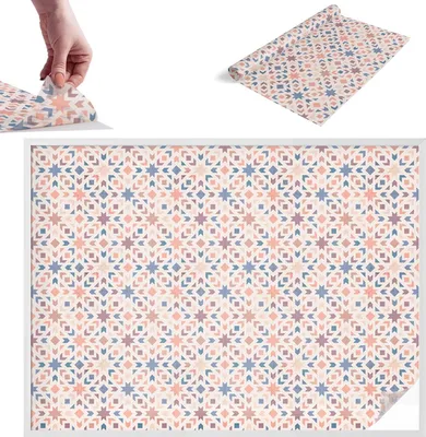 Obrázek produktu pro Fólie na ochranu soukromí - 146x200 cm - vitrážový design - neprůhledná a dekorativní - samolepicí dekorativní skleněná fólie - UV ochrana, snadná instalace - barevné vzory